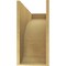 Ekena Millwork 11"W x 33"D x 22"H Classic Legacy Rough Cedar Woodgrain TimberThane Corbel, Primed Tan CORUR11X33X22LGYRCPR - alternate 2